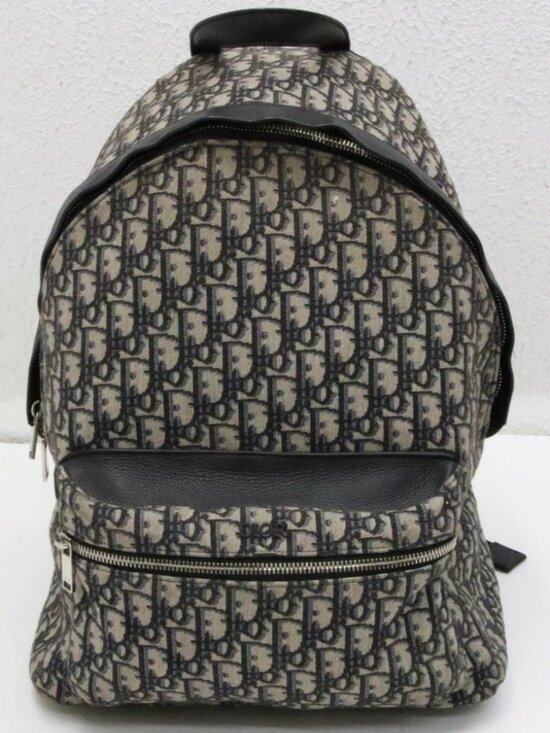 Dior Rider Oblique Jacquard Rider Backpack - Beige & Black main image 11
